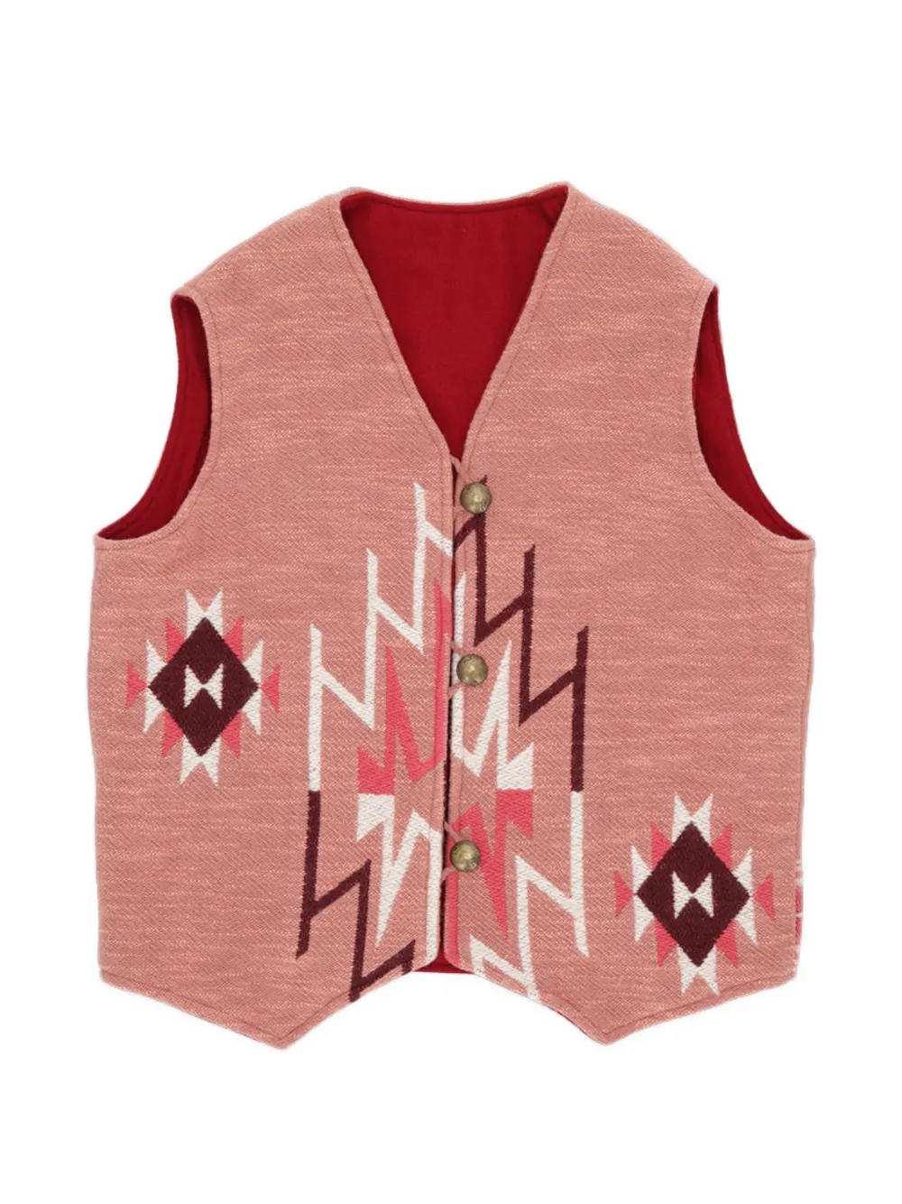 Fortela Native pattern vest - Rosa