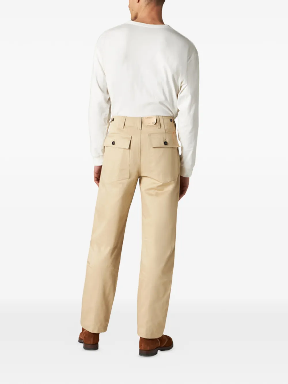 Fortela Newfatigue broek met opgestikte zak Beige