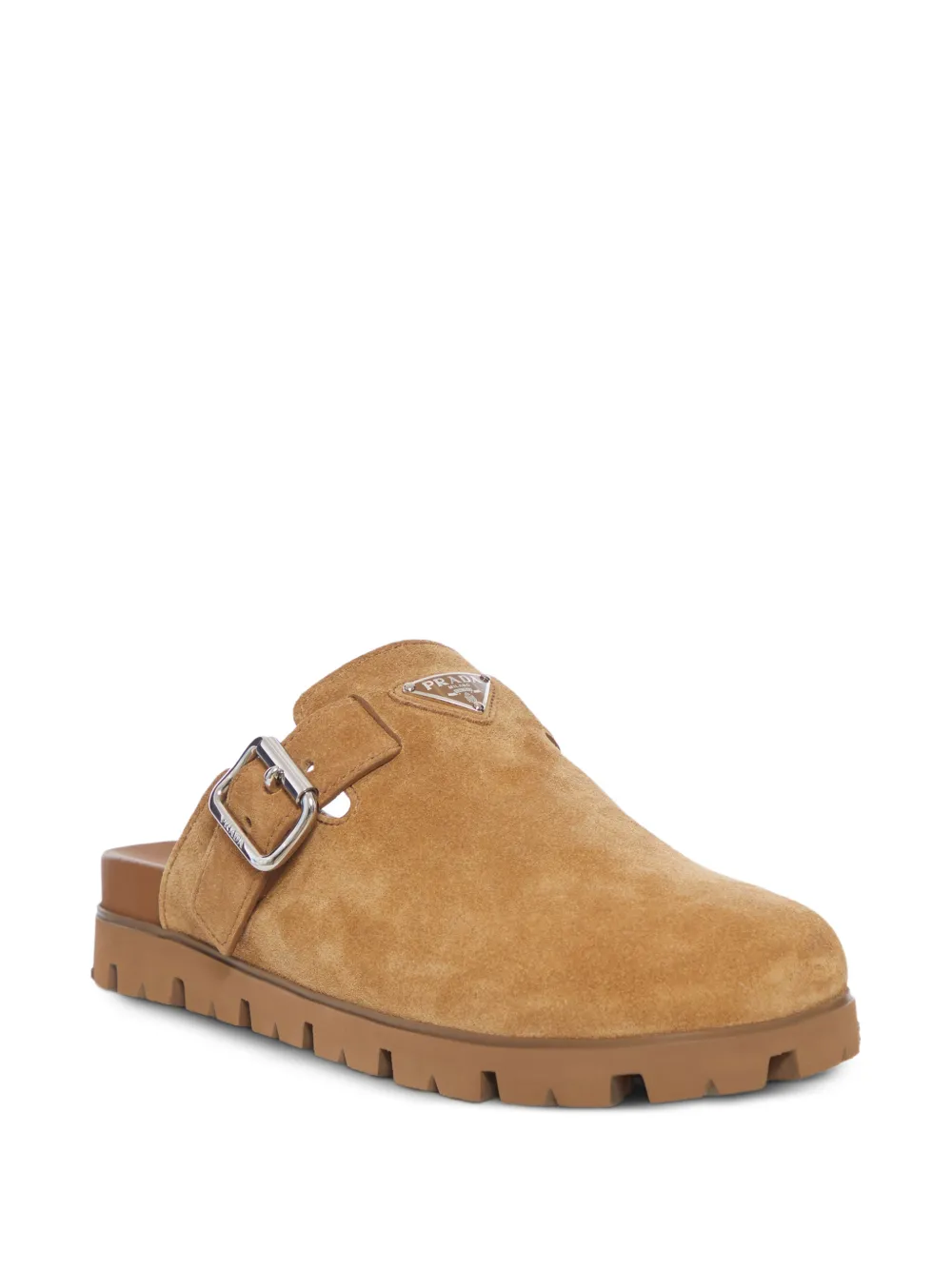 Prada Muiltjes met logoplakkaat Bruin