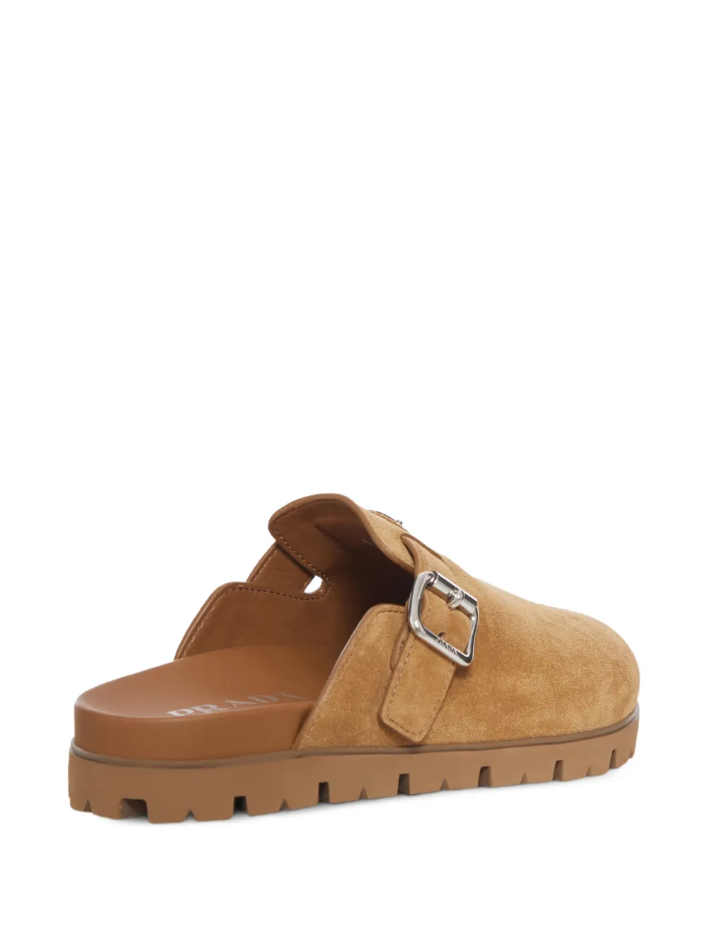 Prada Muiltjes met logoplakkaat Bruin