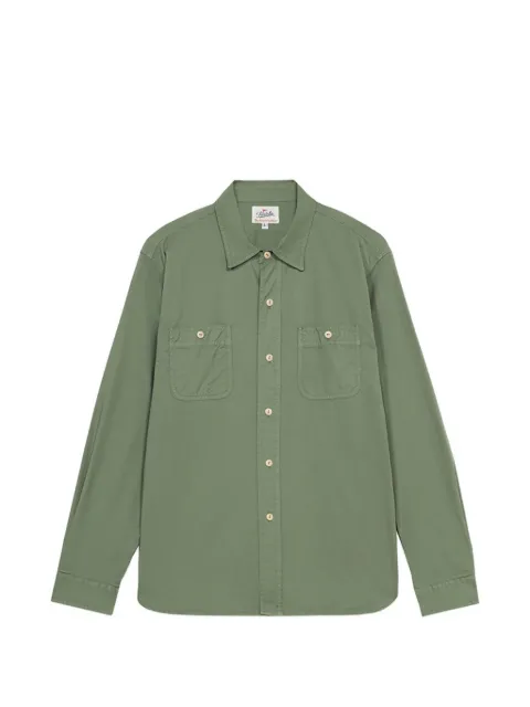 Fortela patch-pocket twill shirt