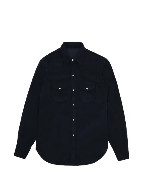 Fortela corduroy flap-pocket shirt