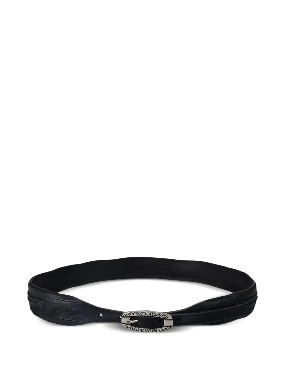 Fortela Che oval-buckle belt - Nero