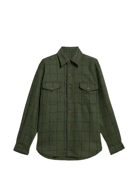 Fortela sobrecamisa con motivo de cuadros y botones