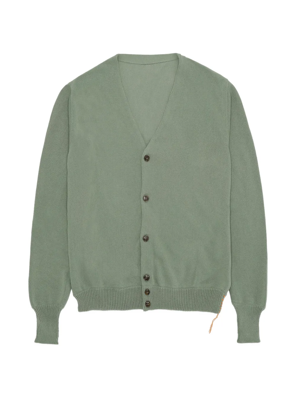 Fortela buttoned ribbed cardigan - Green