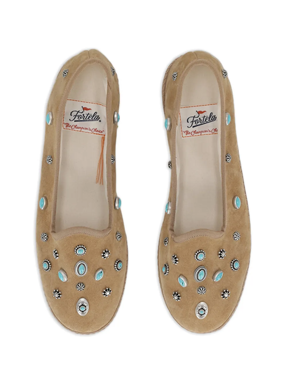  Fortela Suede Slippers - Neutrals 