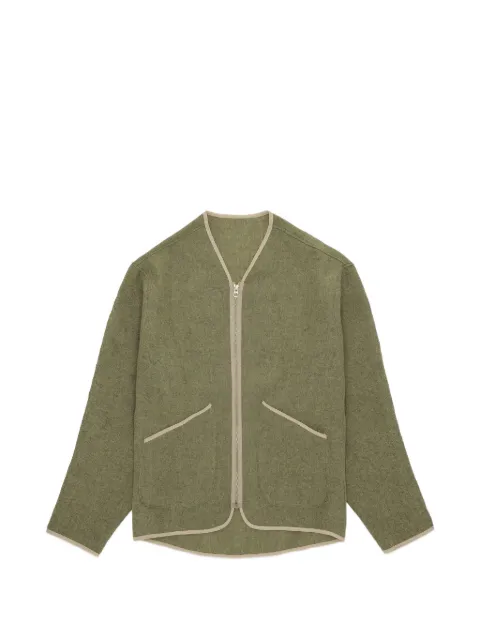 Fortela contrast-trim wool jacket