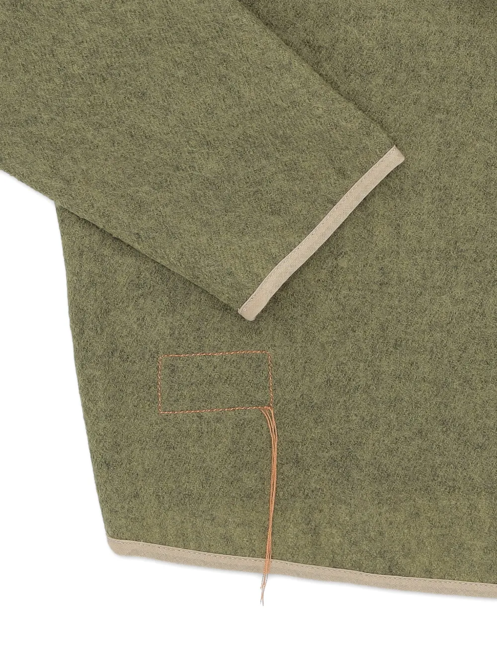  Fortela Contrast-trim Wool Jacket - Green 
