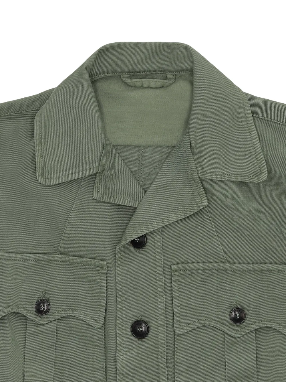  Fortela Buttoned Belted Jacket - Green 