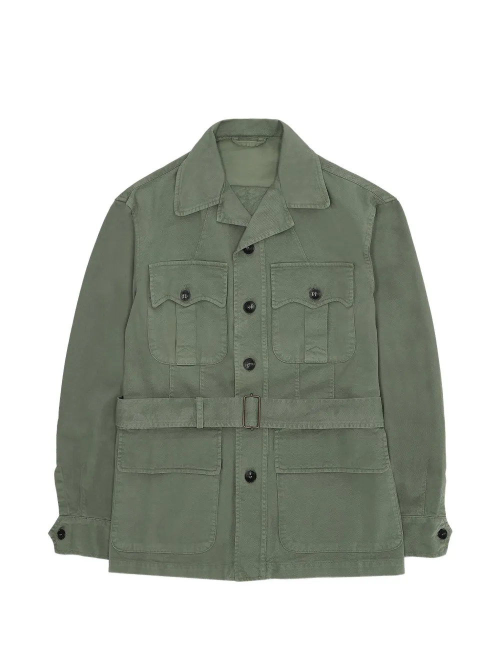 Fortela buttoned belted jacket - Verde