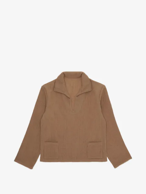 Fortela patch-pocket V-neck sweater