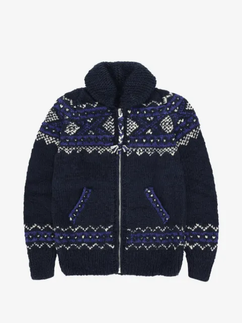 Fortela Chamula patterned zip-fastening cardigan