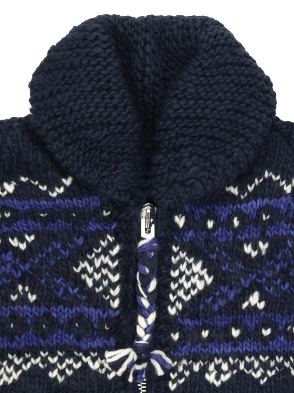 Chamula Pattern Zip-Fastening Cardigan