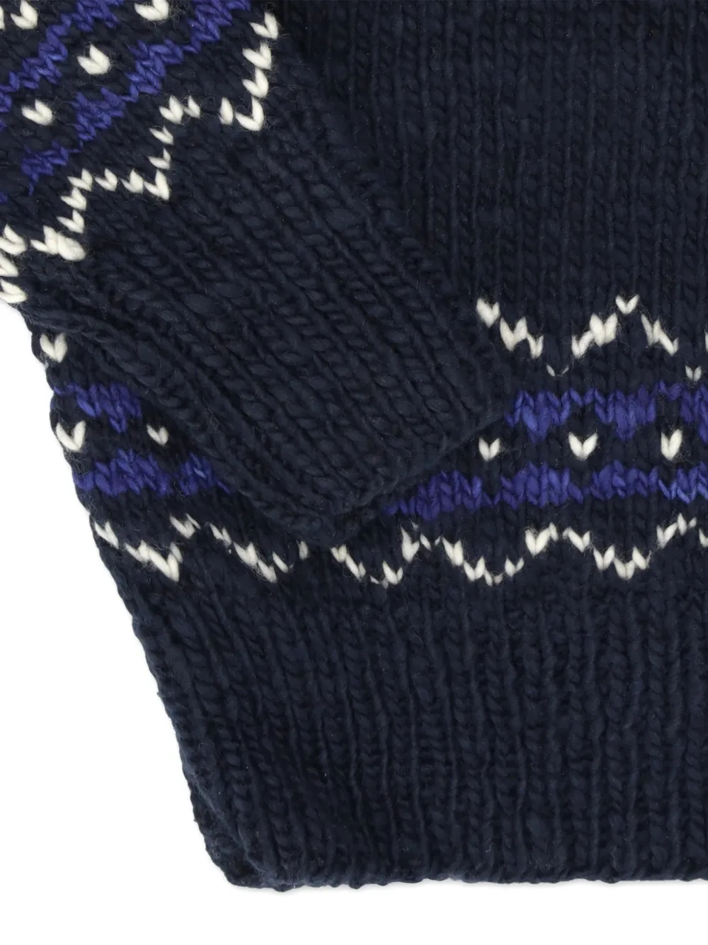 Chamula Pattern Zip-Fastening Cardigan