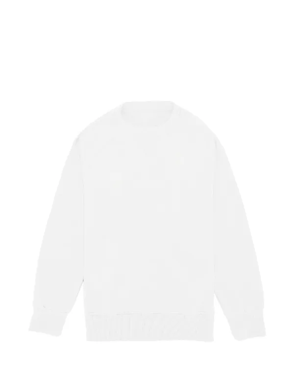 Fortela Harvard Crew-neck Sweatshirt in White