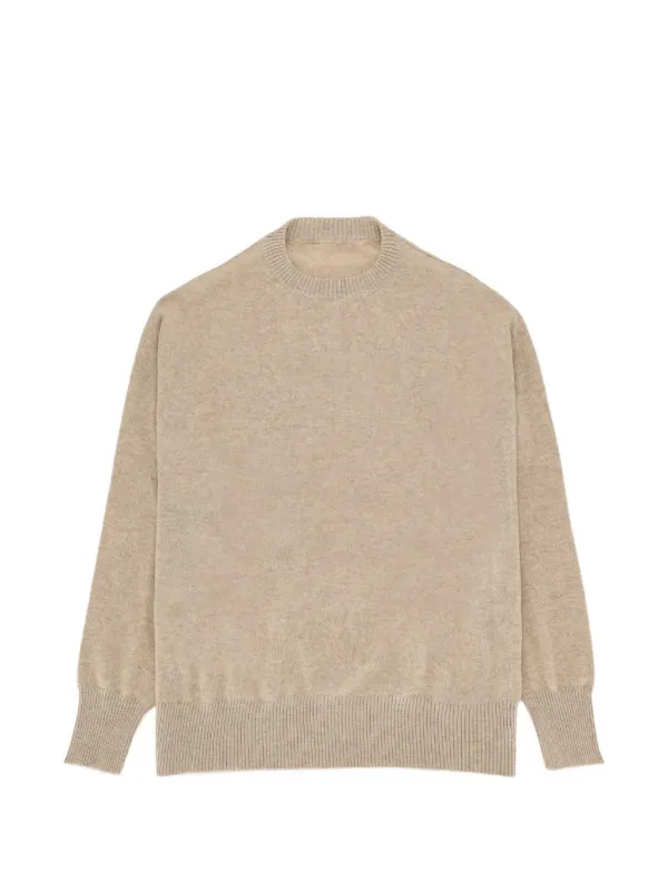 Fortela Dora Crew-neck Cashmere Sweater in Neutrals