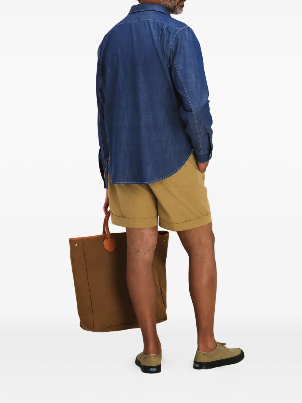 Fortela Osumi chambray overhemd Blauw