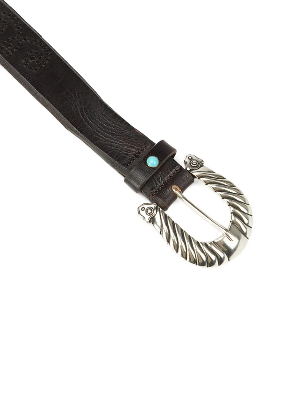  Fortela Carson Leather Belt - Brown 