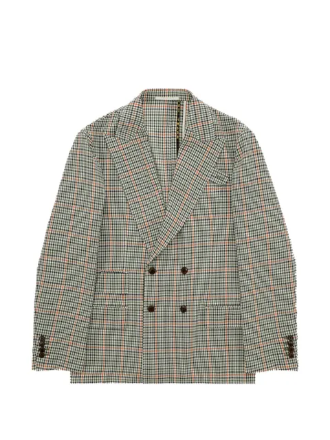 Fortela Travel double-breasted plaid blazer