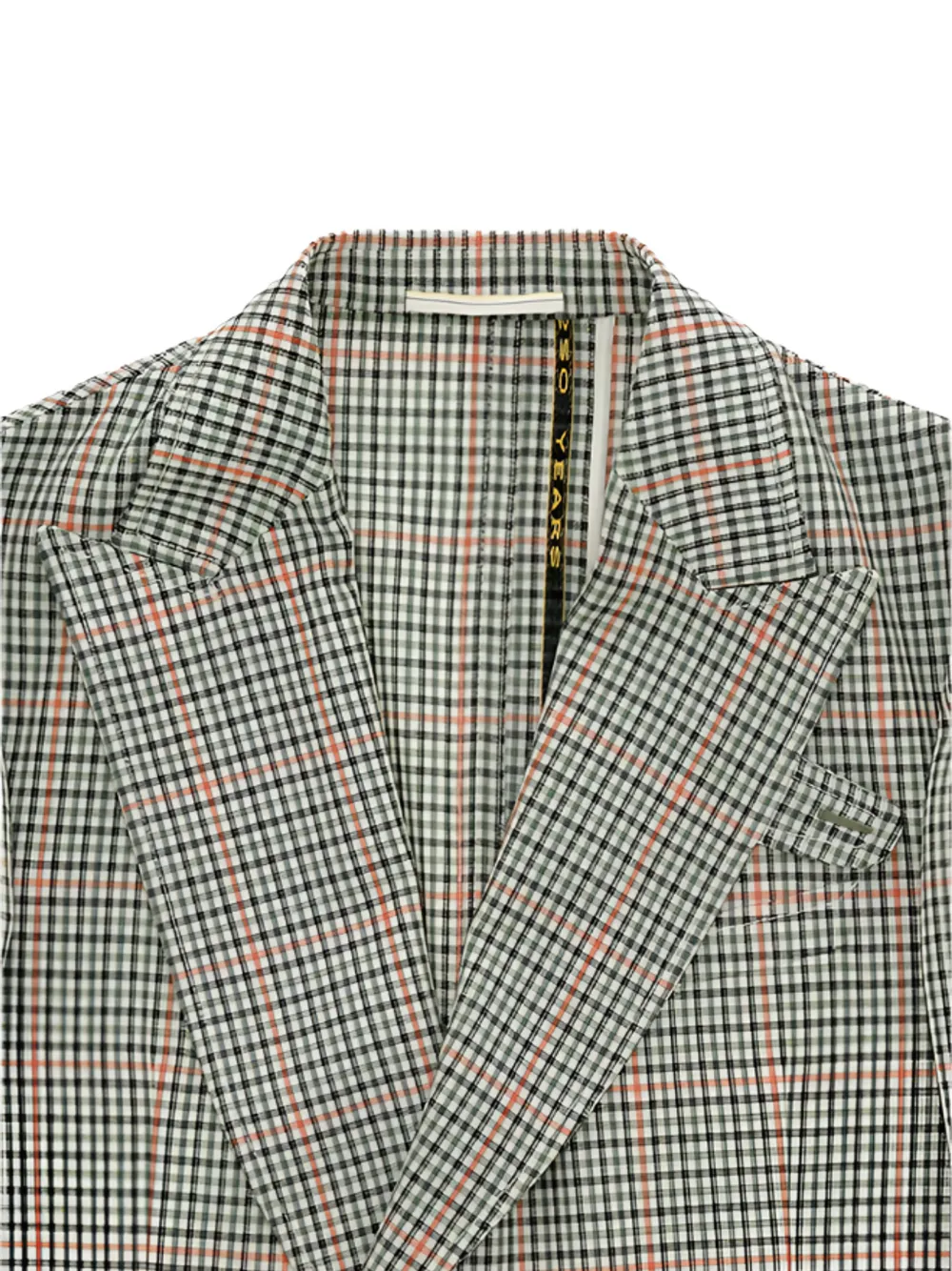 Fortela Travel geruite blazer met dubbele rij knopen Grijs