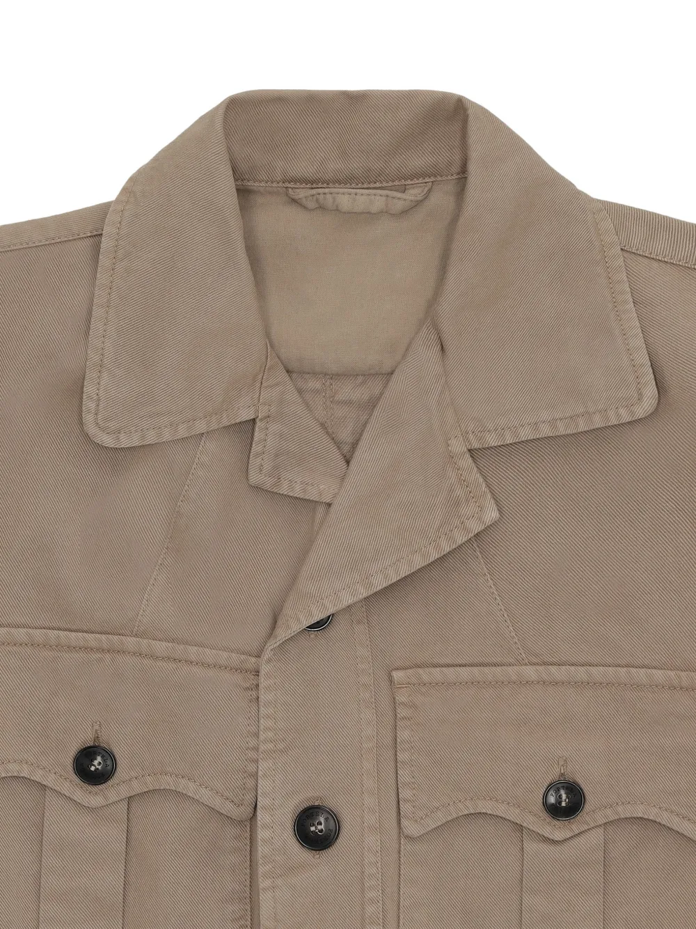  Fortela Clint Belted Chest-pockets Jacket - Neutrals 