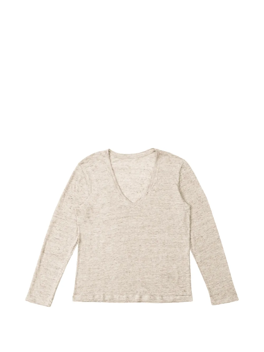 Fortela long-sleeve V-neck T-shirt - Grigio