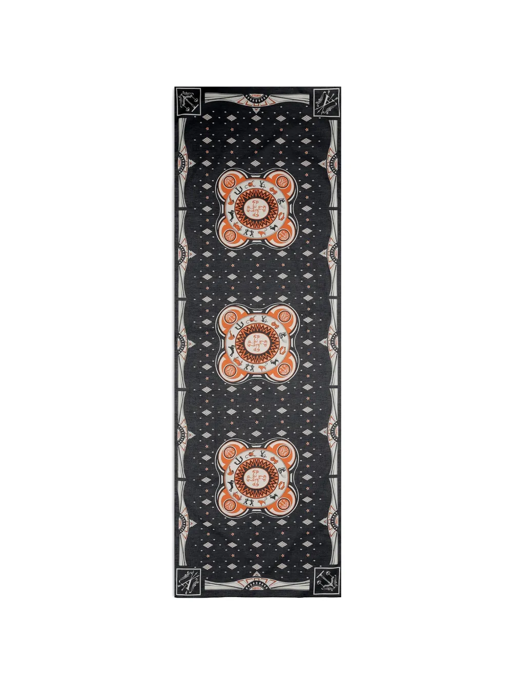 Fortela printed scarf - Nero