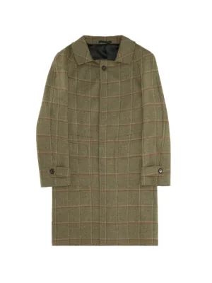 A.P.C. チェック コート | ブラウン | FARFETCH JP