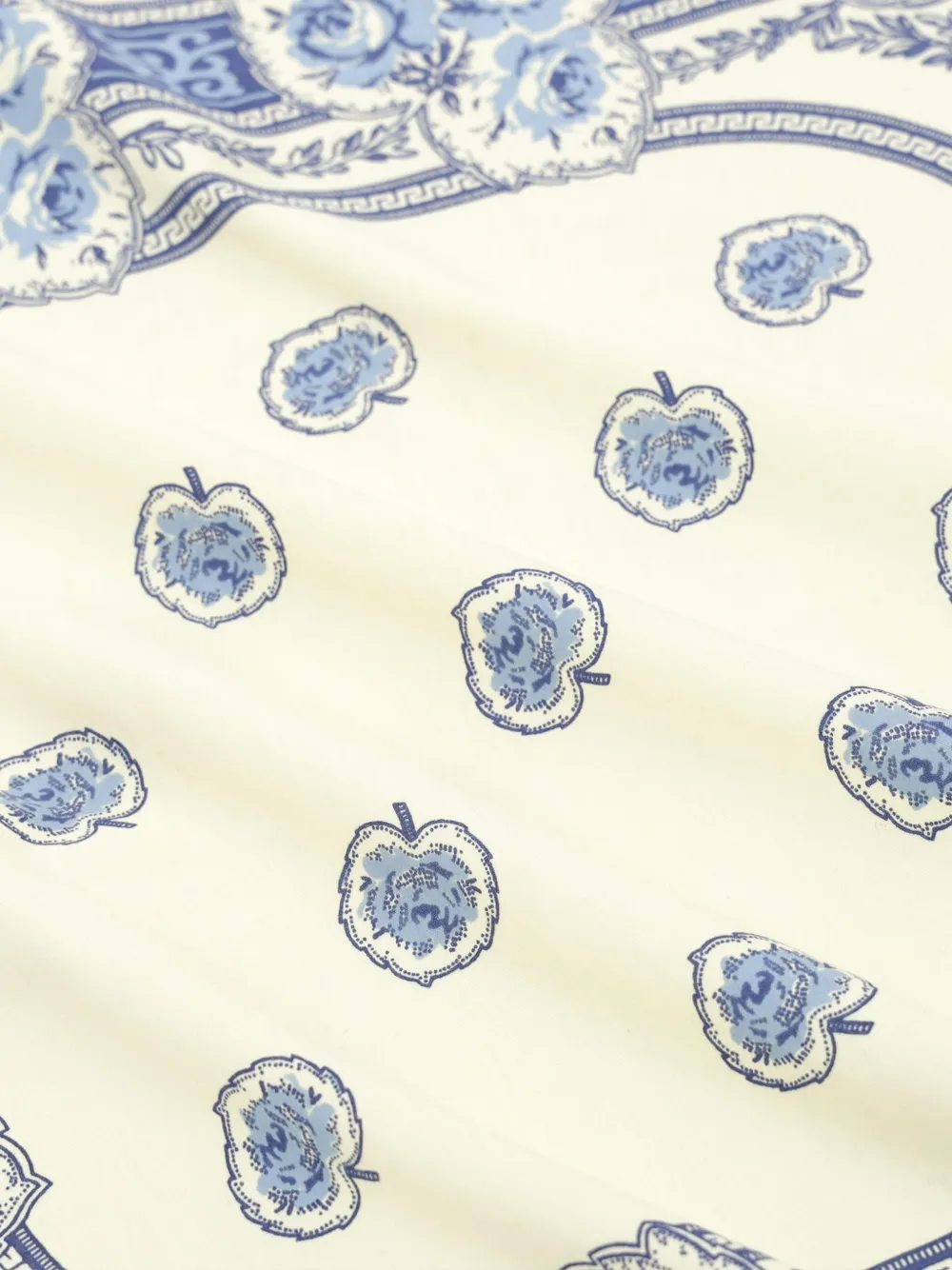 Fortela Katoenen bandana met bloemenprint Beige