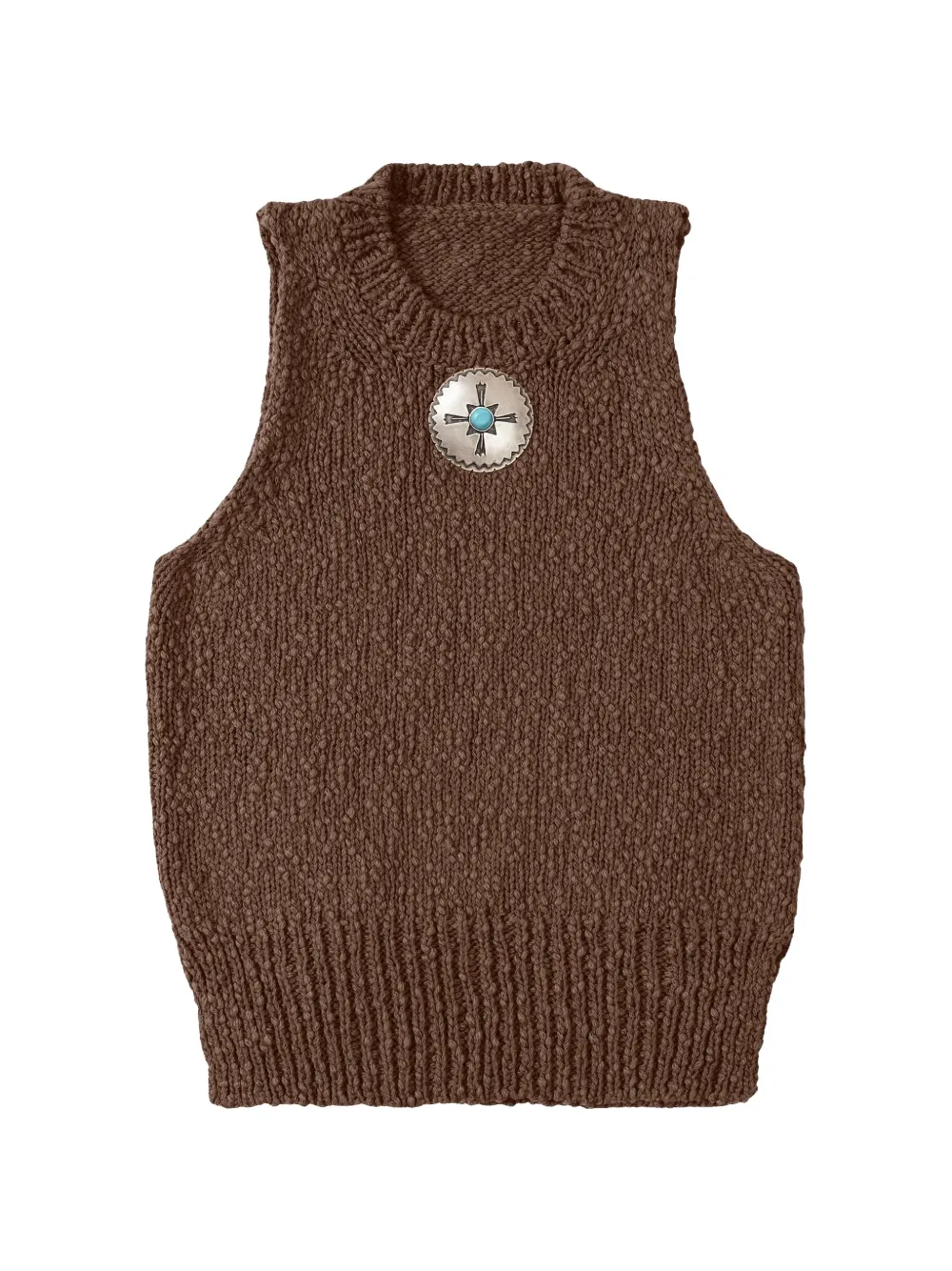 Fortela Luisa knitted top - Marrone