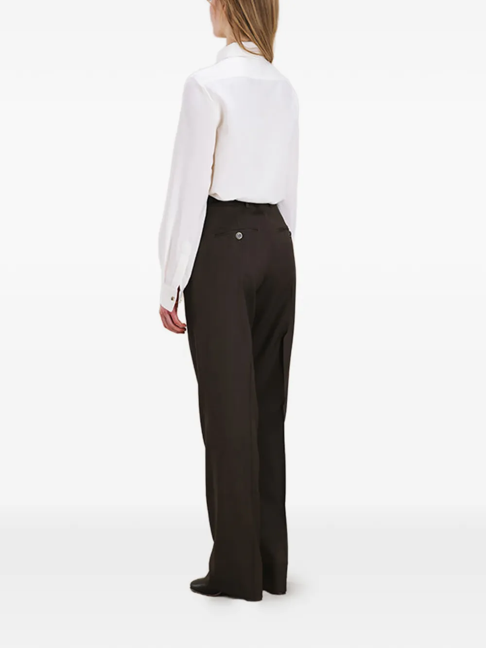  Fortela Ginette Buttoned Silk Shirt - White 