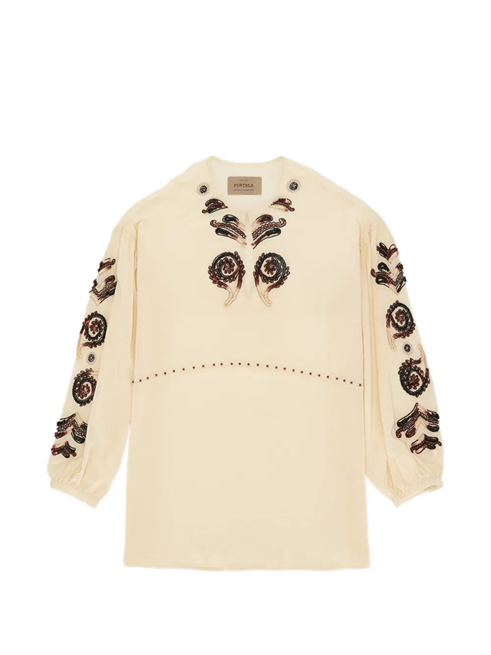 Fortela embroidered blouse - Toni neutri