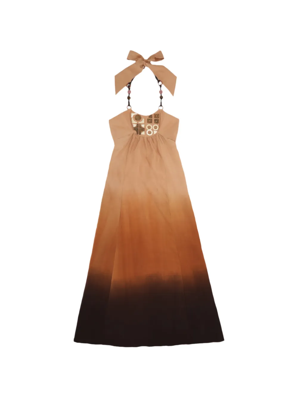 Fortela Anfitrite degradè midi dress - Toni neutri