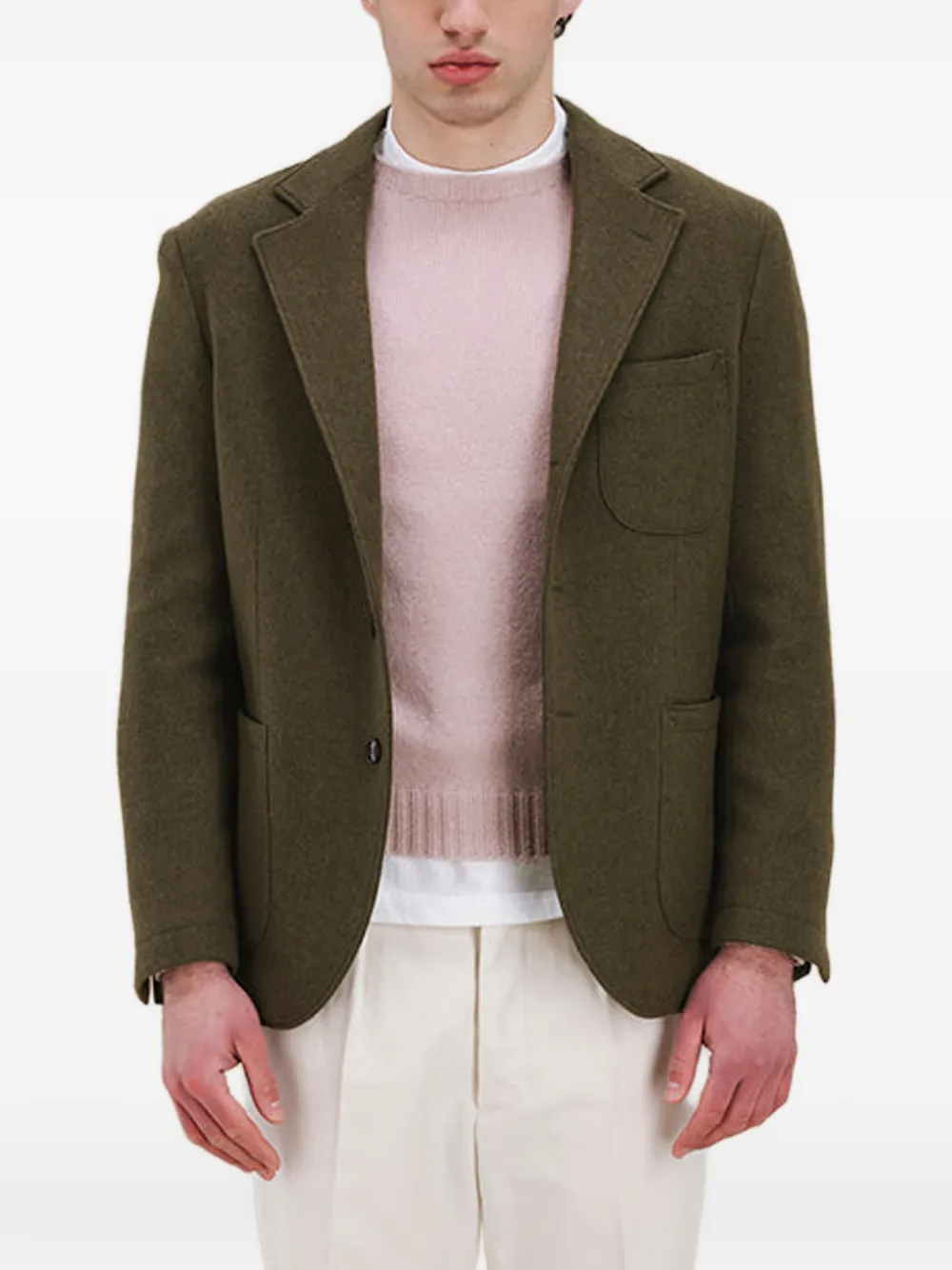Alfonso Single-Breasted Wool Blazer