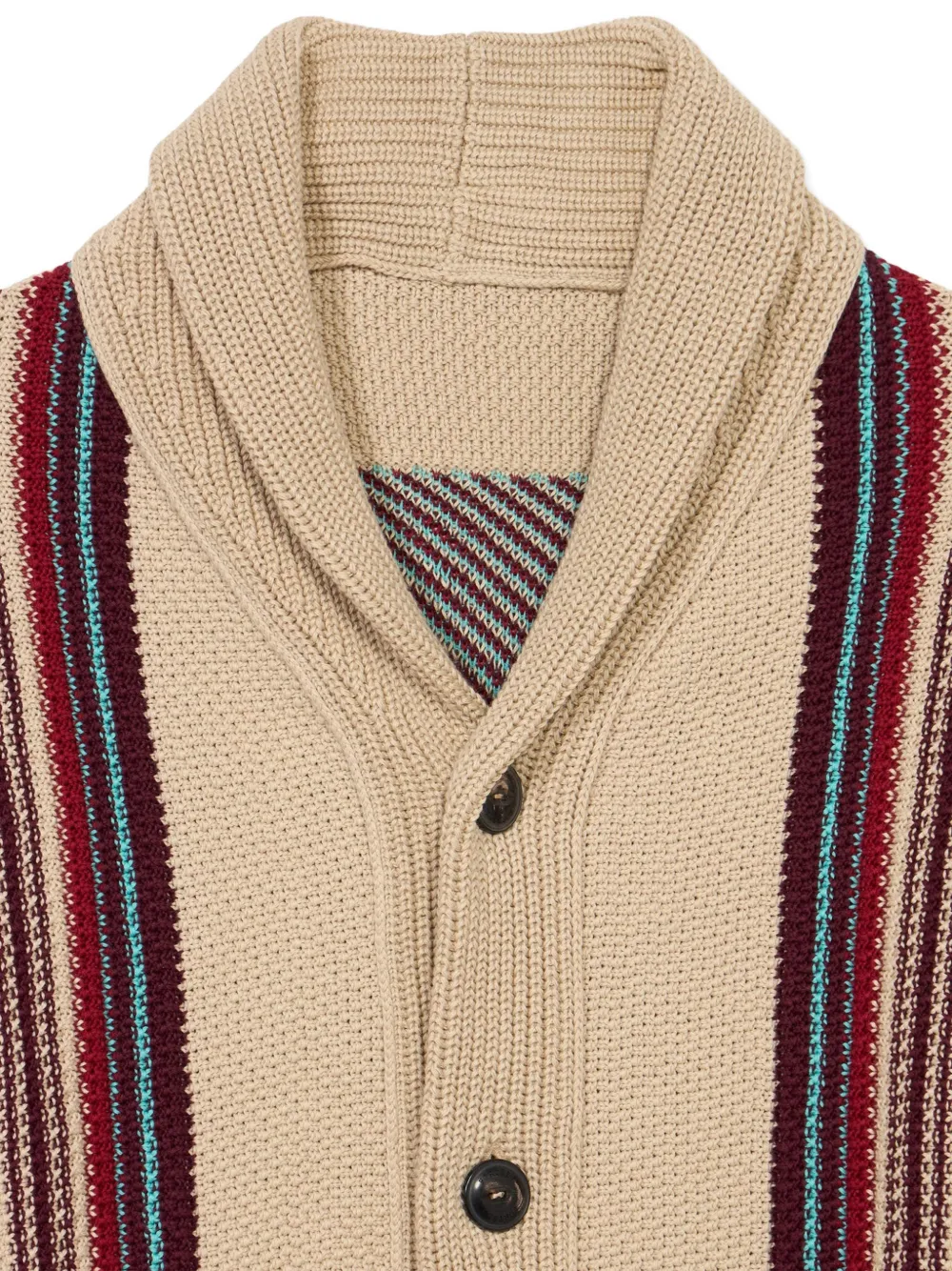  Fortela Henryc Native-pattern Cardigan - Neutrals 