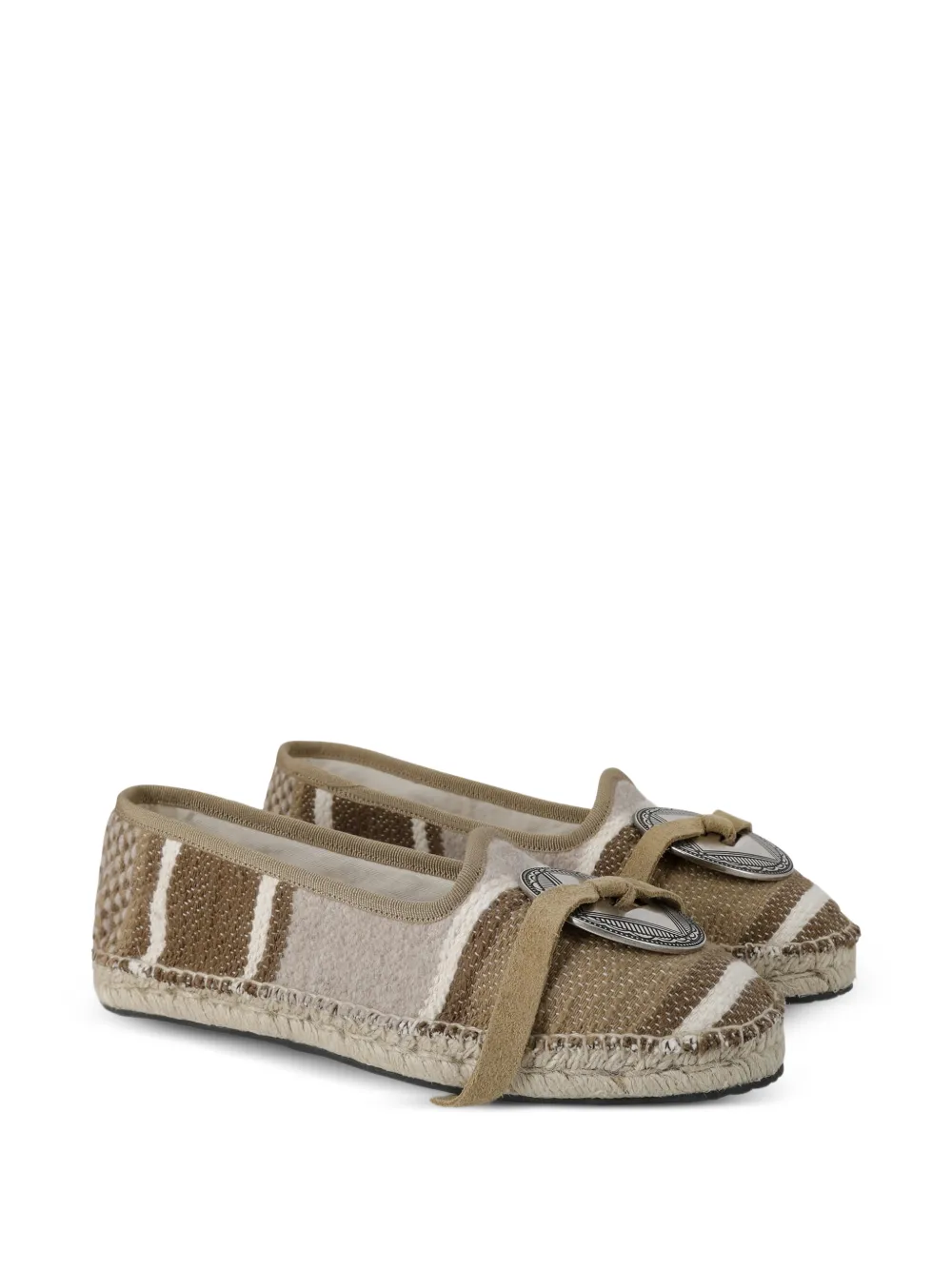  Fortela Frutate Striped Espadrilles - Brown 