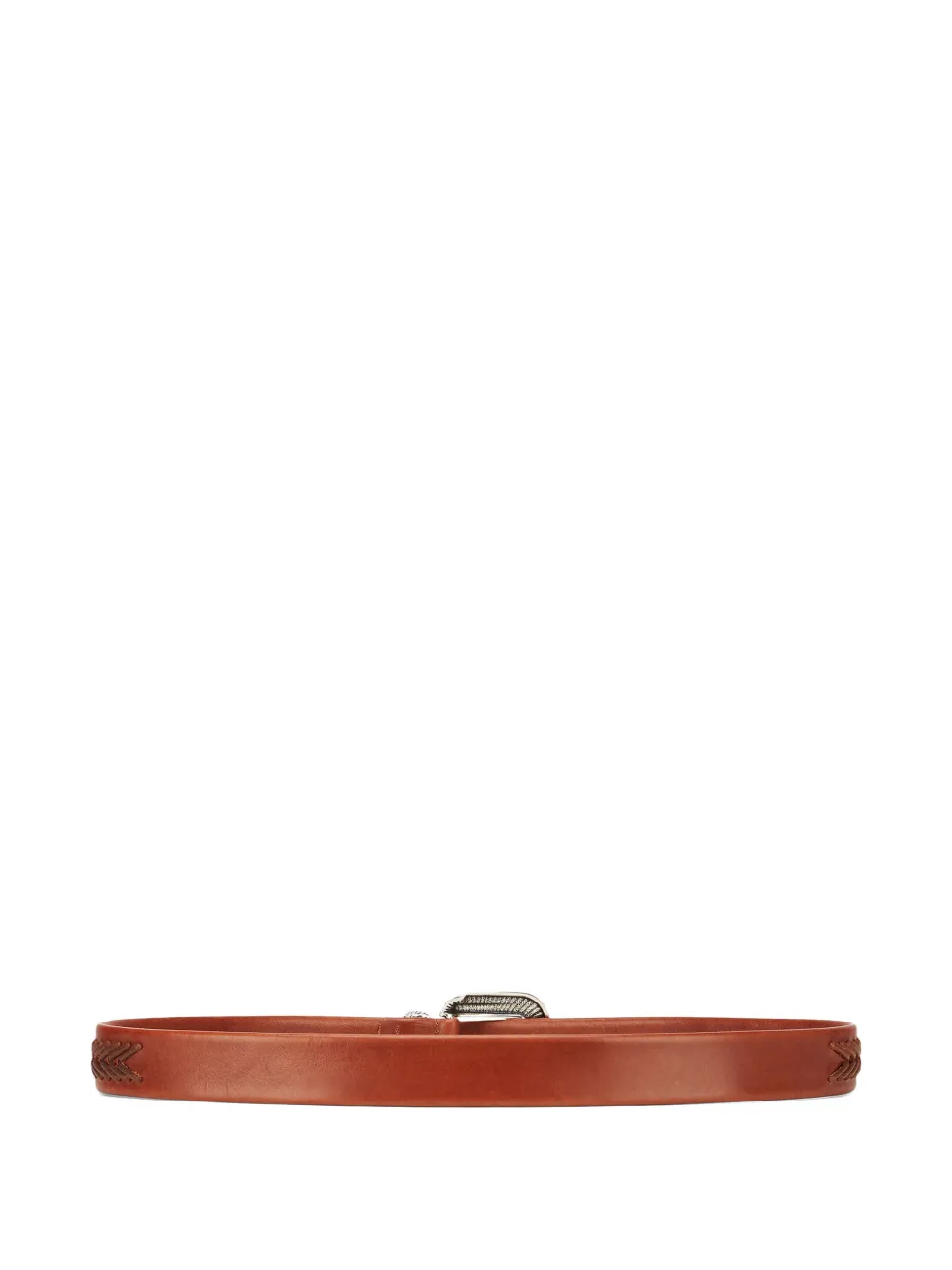 Fortela Clayton leather buckle belt - Marrone