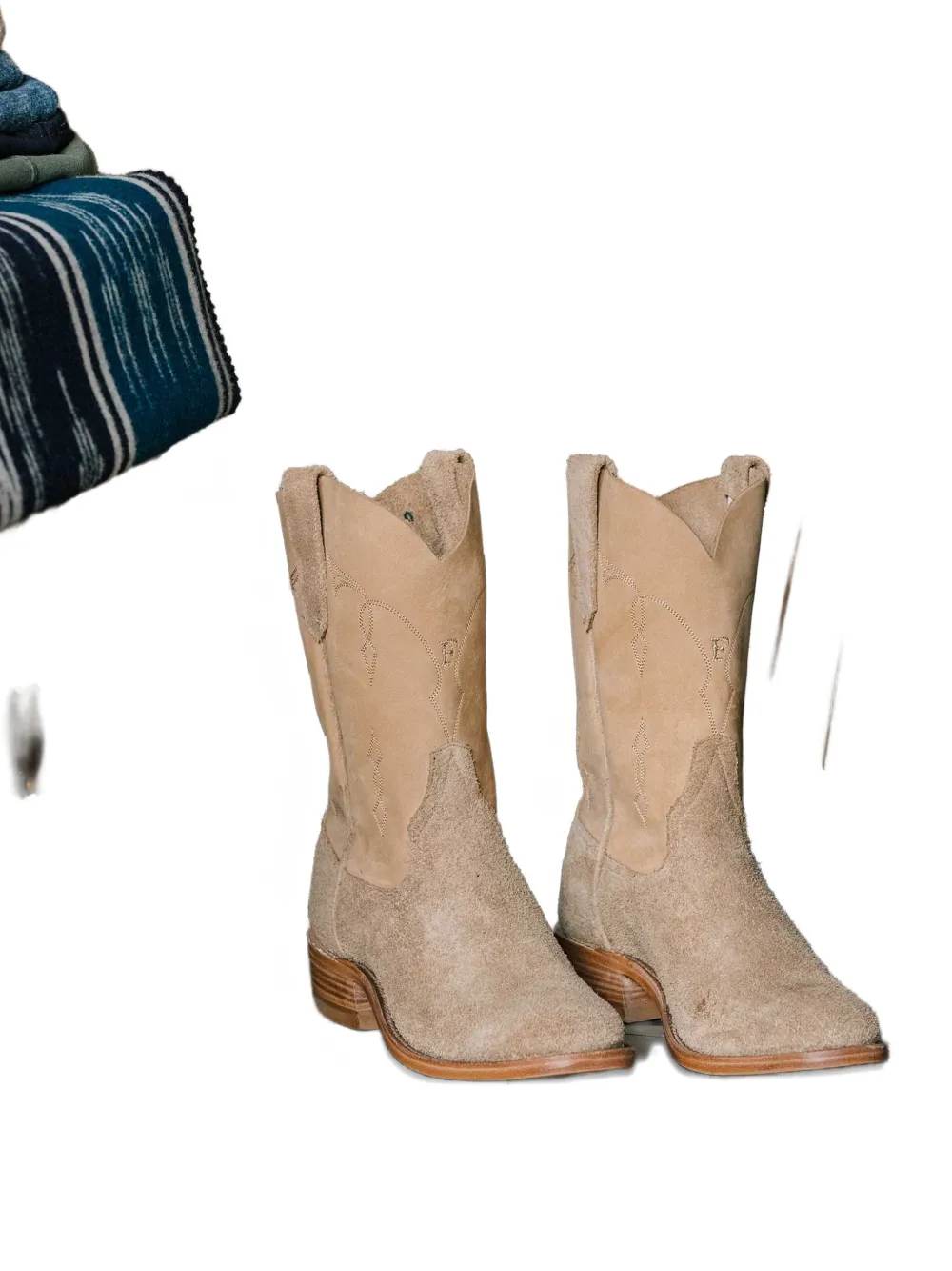 Fortela Riosboots suède cowboylaarzen Beige