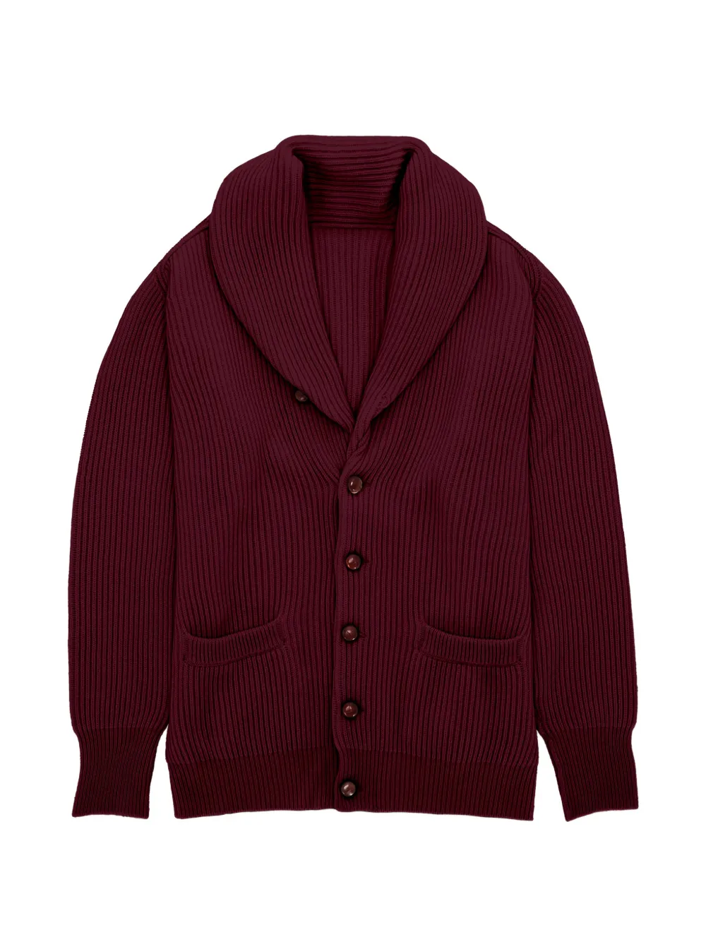 Fortela Stoke shawl-collar cashmere cardigan - Rosso