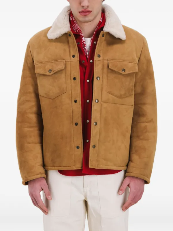 ジャケット・アウター Fortela Shearl Texan Shearling Jacket 44 Fortela Quarter patch-pocket Shearling Jacket | Brown | FARFETCH IL