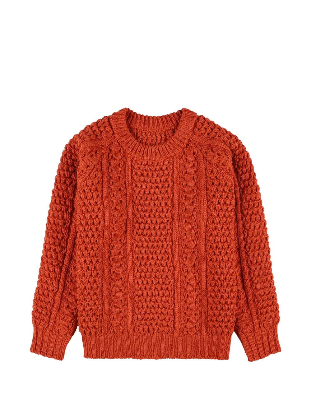 Fortela cable-knit sweater - Arancione