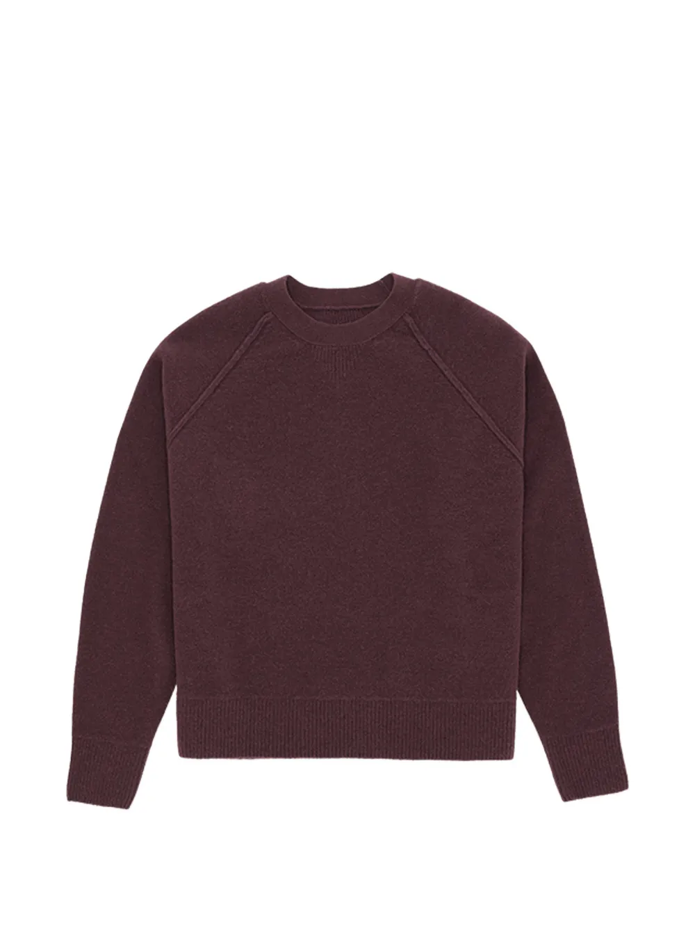 Fortela raglan-sleeve crew-neck sweater - Rosso