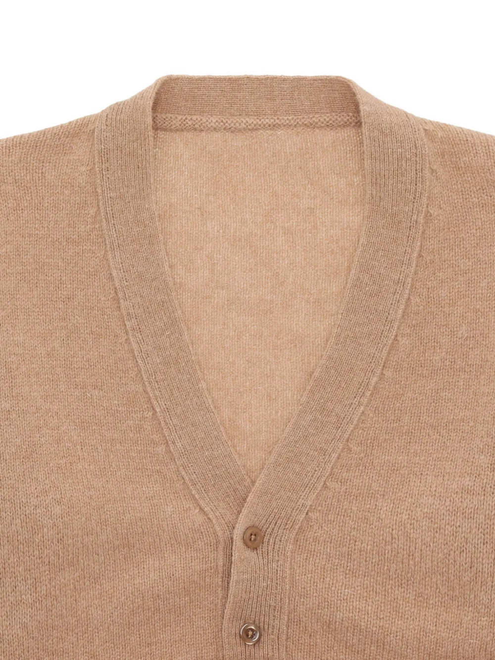 V-Neck Ribbed-Knit Cardigan