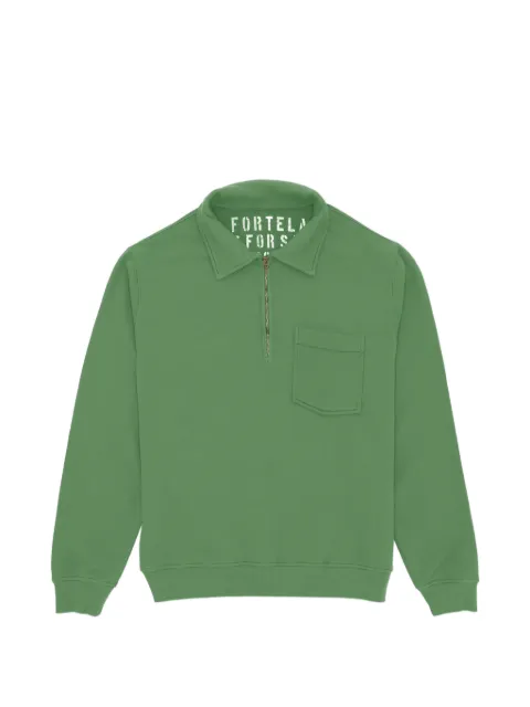 Fortela Yale zip chest-pocket sweatshirt