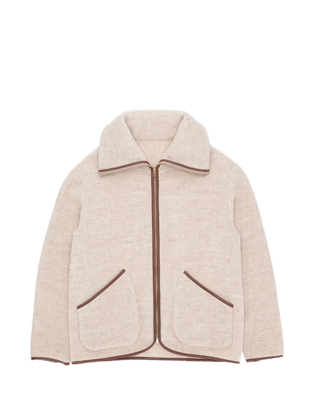 Fortela full-zip jacket - Nude