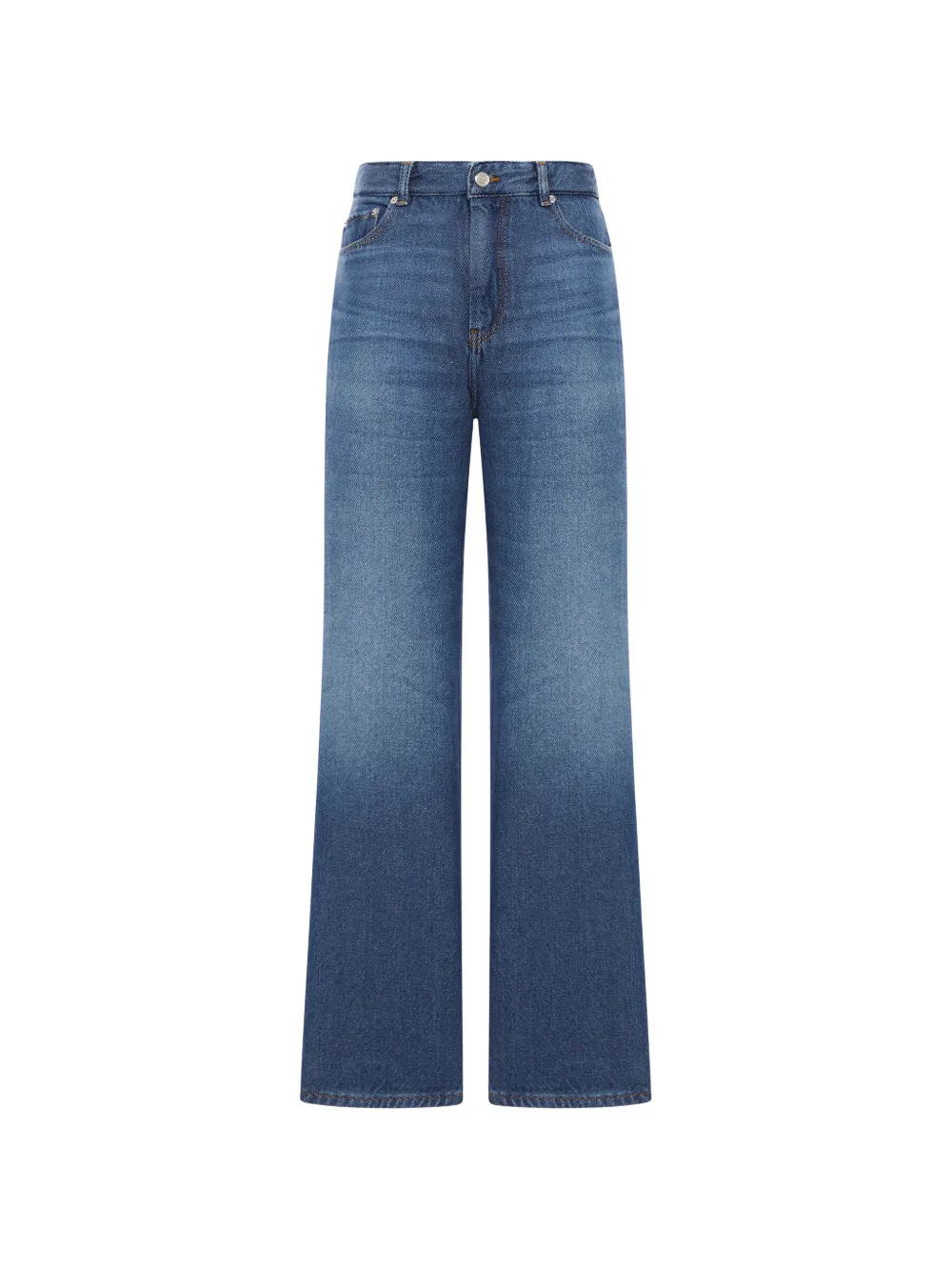 GANNI cotton jeans - Blu