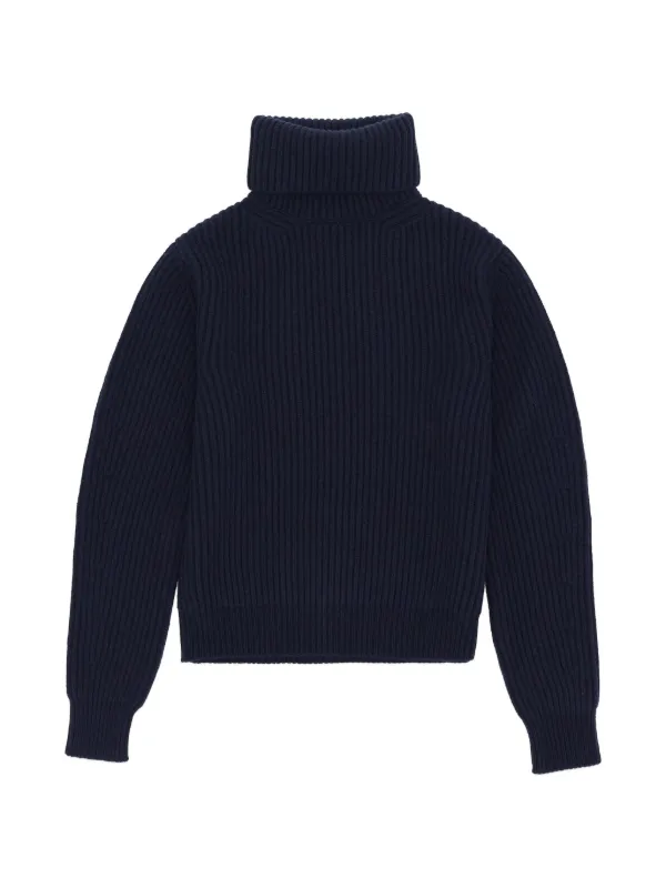 Fortela rib-stitch Turtleneck Sweater | Blue | FARFETCH