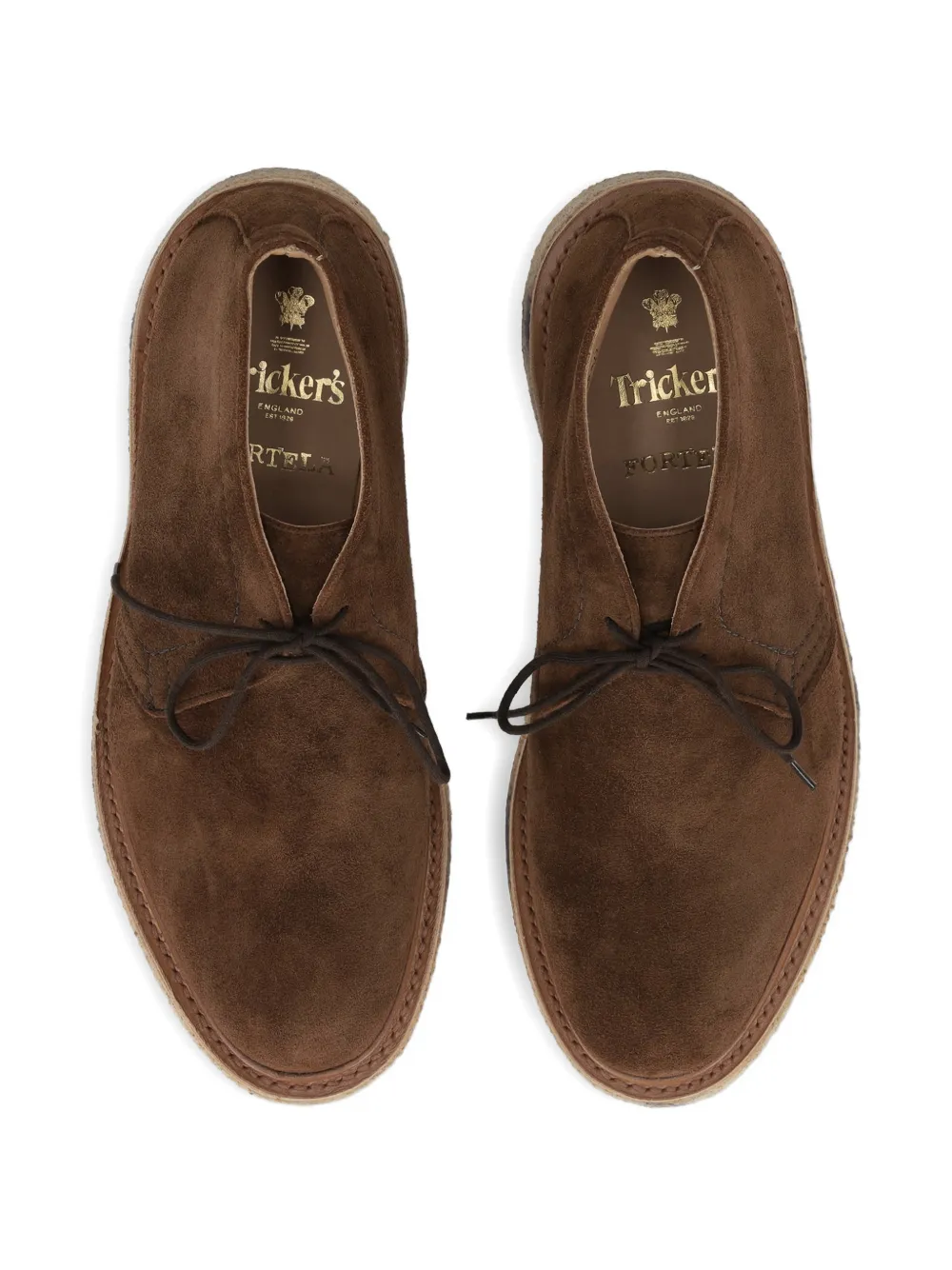 Fortela Trickers suède enkellaarzen Bruin