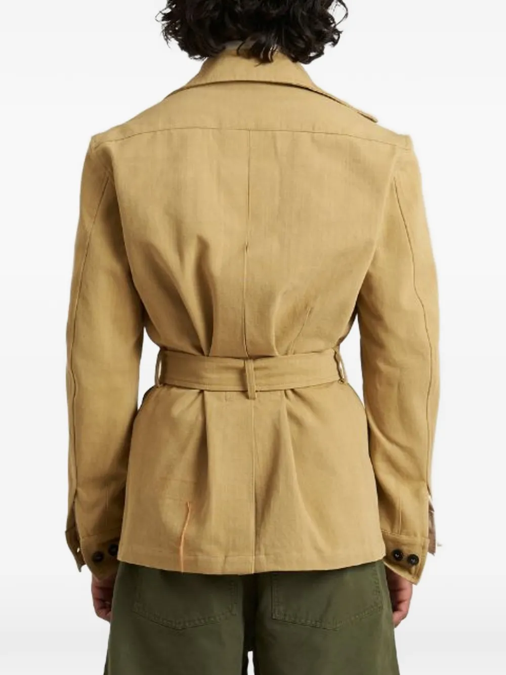  Fortela Clint Belted Chest-pockets Jacket - Neutrals 