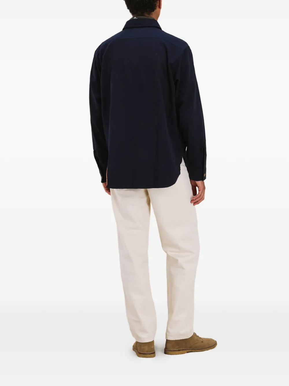 Fortela Cpo shirtjack met zakken en knopen Blauw